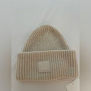 Acne studios oatmeal melange beanie NWT